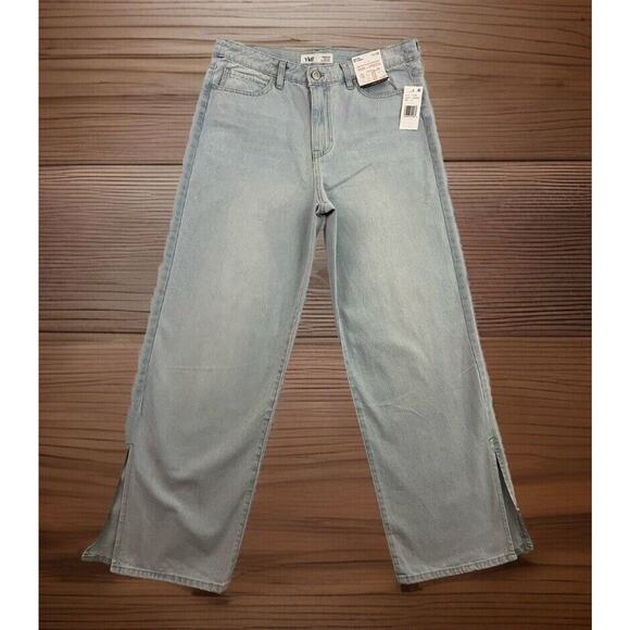 YMI Dream Jeans Womens Size 11 W 30 Blue Hybrid Dream High Rise 90s Split Hem - Picture 1 of 15